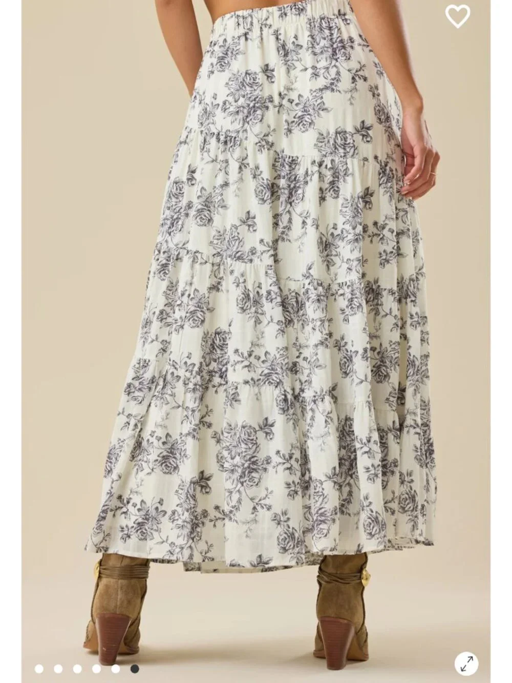 Altar'd State Daphne Floral Maxi Skirt NWT - Picture 3 of 6